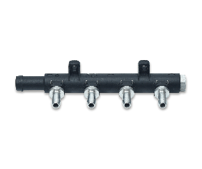 Coletor Distribuidor de Gás - Entrada 12mm - Saída 6mm - 4 CILINDROS